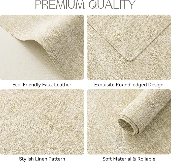 Romanstile Vinyl Placemats Set of 6-12 X 17 Inch - Image 5