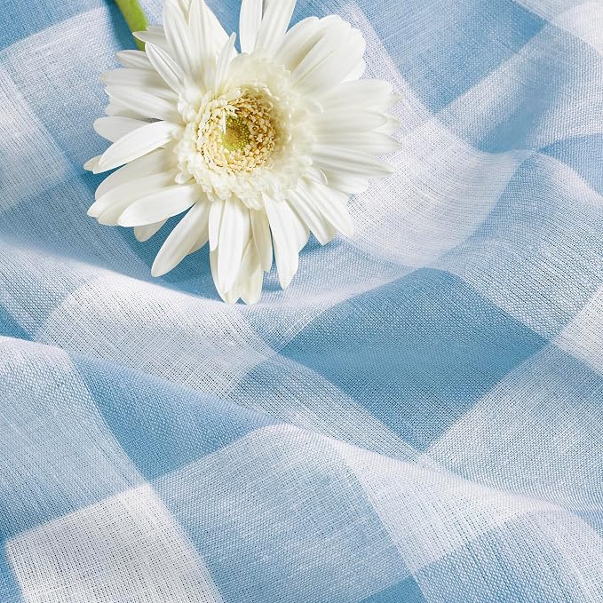 Solino Home Linen Checkered Table Runner 120 Inches Long - Image 9