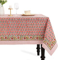 CPC Tablecloth 100% Cotton 60x60 Inch Indian Block Print Rectangle Table Cover by COTTONPRINTCLUB