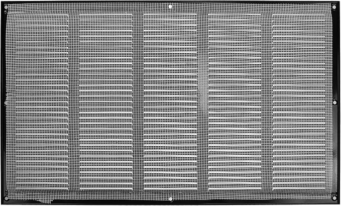 Repa Market Air Vent Cover 20x12 Inch Black Galvanized Steel Louvered Grill - Image 6