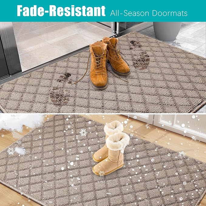 Azadx 2'x3' Front Entryway Door Mat Non Slip Indoor Door mats Washable Entry - Image 7