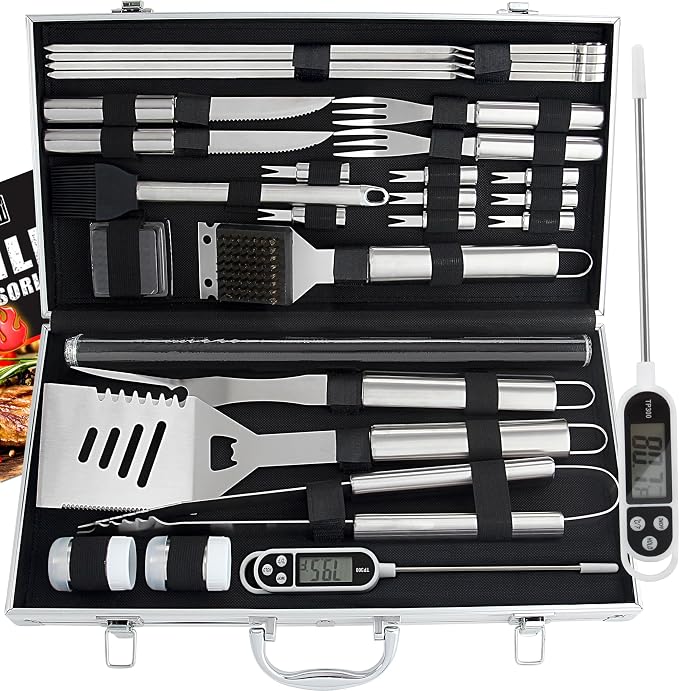 ROMANTICIST 28pcs BBQ Accessories Set by ROMANTICIST
