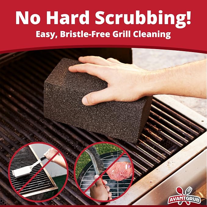 Commercial Grade Grill Cleaning Brick Bulk 12 Pack by Avant Grub. Pumice Stone - Image 3