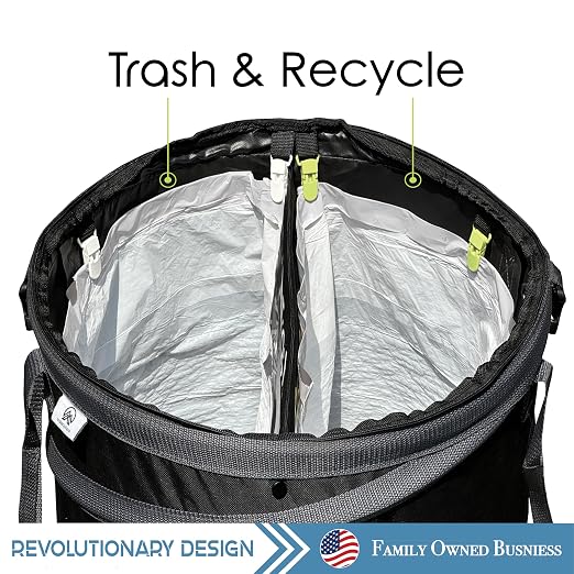 Collapsible Bin Trash & Recycle/Utility, Storage and Garden, Waterproof Vinyl - Image 2