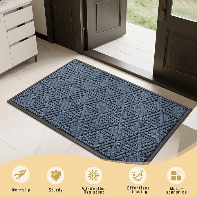 Yimobra Extra Large Door Mat 60x36, All-Weather Waterproof Non-Slip Welcome - Image 7