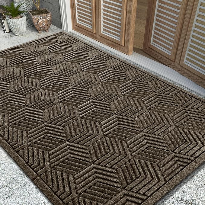 Yimobra Large Door Mat 47x32, All-Season Waterproof Outdoor Mats by Yimobra