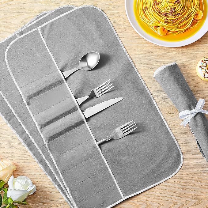 Hillban 12 Pcs Anti Tarnish Silver Storage Bags Silver Storage Cloth Felt - Image 7