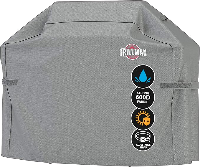 Grillman Grill Cover, BBQ Outdoor Grill Covers, Gas Grills, Waterproof by Grillman