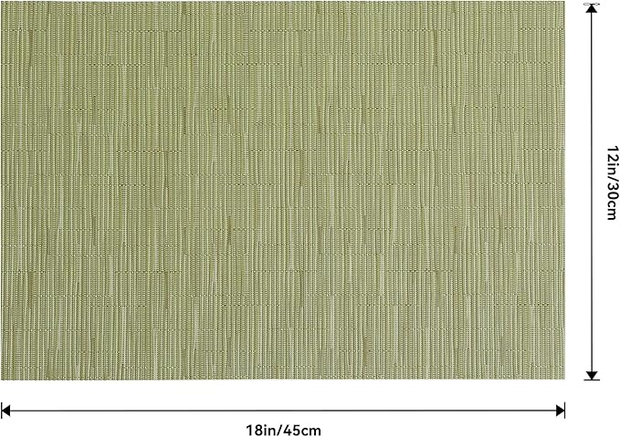 Leetaltree Pea Green Placemats Set of 4 - Image 9