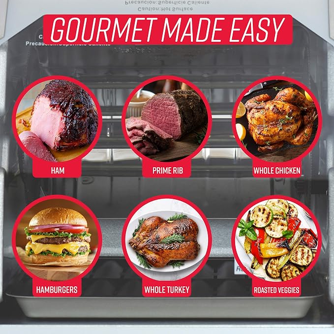 Ronco ST5000PLAT Digital Showtime Rotisserie, Platinum Edition, Cooks Food - Image 6
