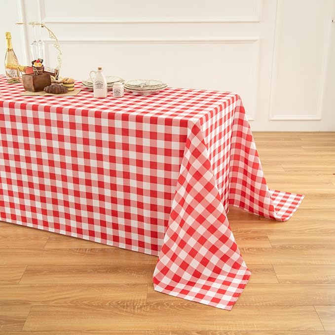 Classic Gingham Buffalo Tablecloth Fabric - Image 8