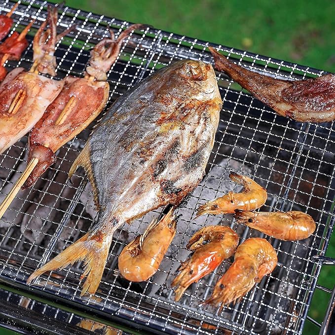 Charcoal Grill, Barbecue Charcoal Grill, Outdoor Stainless Steel Smoker BBQ - Image 8