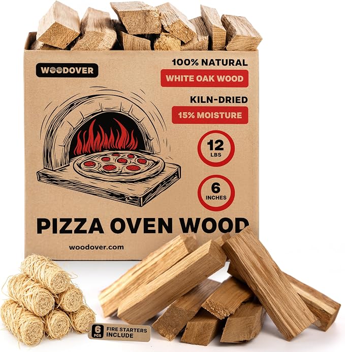 Pizza Oven Wood with Fire Starters by Woodover