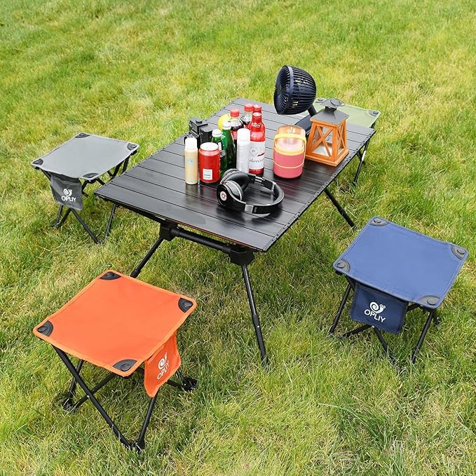 Opliy Camping Stool 2 Pack, 13.5 Inch Portable Folding Stool - Image 7