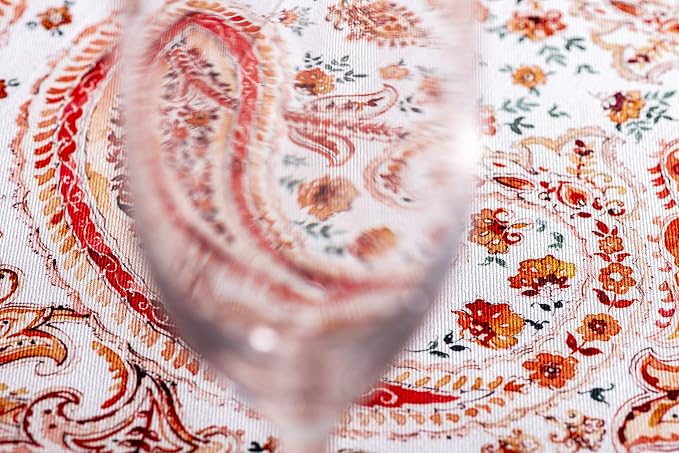 Maison d' Hermine Table Cloth Round Table 100% Cotton 63 Inches Fall Tablecloth - Image 9