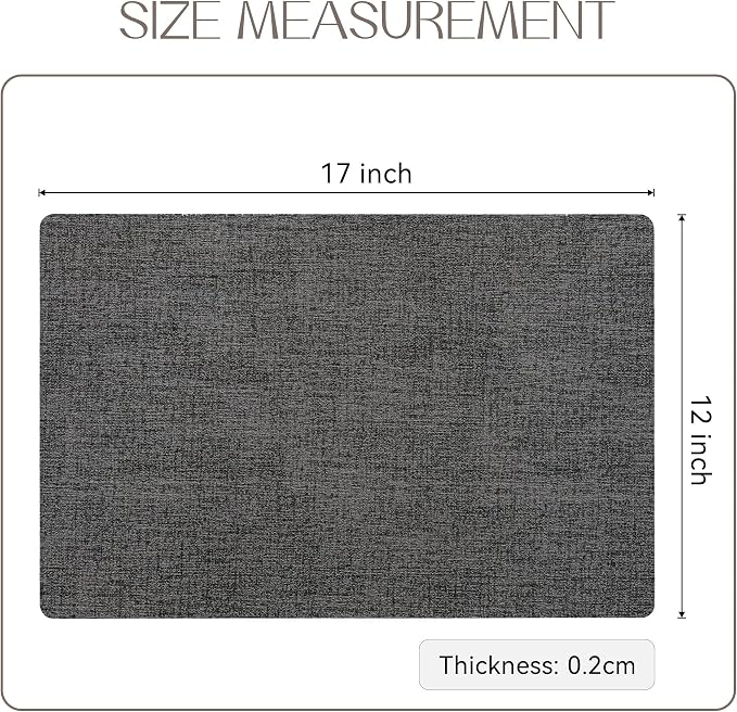Romanstile Vinyl Placemats Set of 8-12 X 17 Inch - Image 6