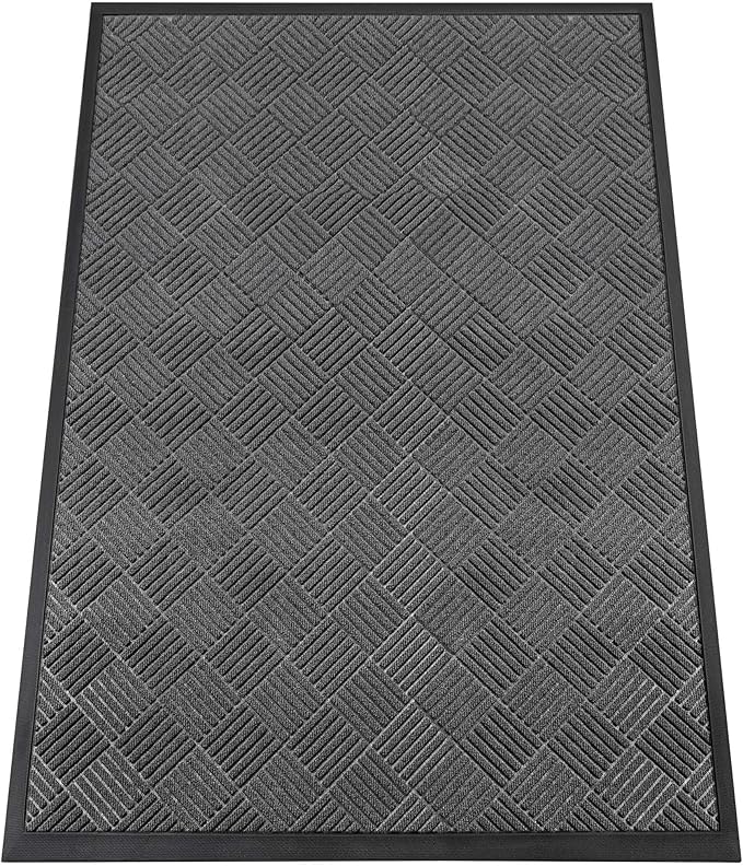 Indoor Outdoor Door Mat, 6’x 4' Doormat by HOMEK