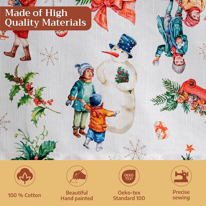 Maison d' Hermine Table Cloth Rectangle Table 100% Cotton 60 x 90 Inches Fall - Image 3