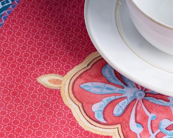 Maison d' Hermine Table Cloth Round Table 100% Cotton 63 Inches Fall Tablecloth - Image 8