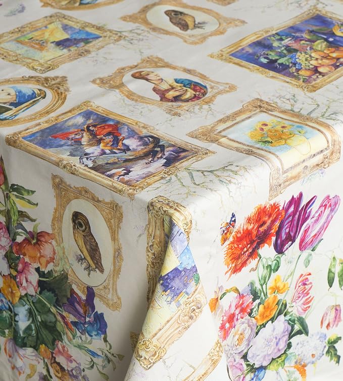 Maison d' Hermine Table Cloth Square Table 100% Cotton 54 x 54 Inches - Image 8
