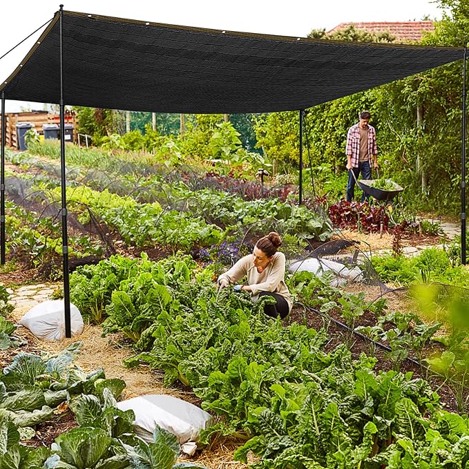 QLOFEI 18x20 FT Shade Cloth for Garden, 80% Sunblock Shade Neting Cover - Image 8