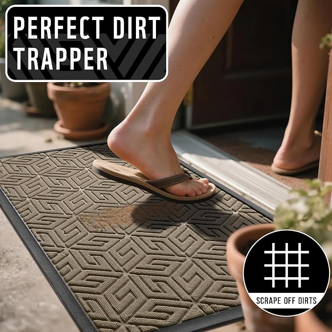 Yimobra Extra Large Door Mat 60x36, All-Weather Waterproof Outdoor Mats - Image 3