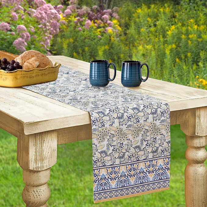 Home Bargains Plus Rectangle Fabric Table Runner, 70 Inch Long, Allure Yellow by HomeBargainsPlus