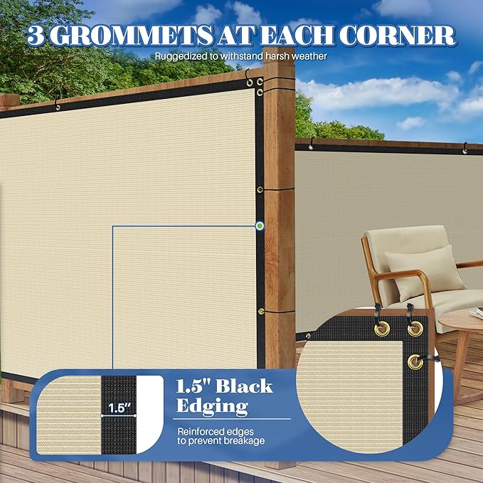 ECOOPTS 4'x267' Privacy Fence Screen Windscreen - Image 3