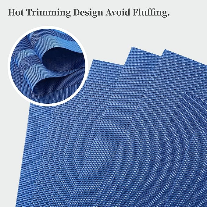 Leetaltree Blue Frame Placemats Set of 8 - Image 3