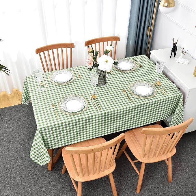 Classic Gingham Buffalo Tablecloth Fabric - Image 4