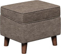 Storage Ottoman with Adjustable Cover, Soft Step Stool, Footrest and Seat by FAGAGA