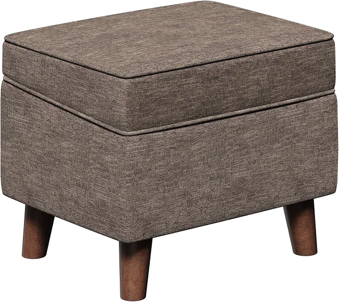 Storage Ottoman with Adjustable Cover, Soft Step Stool, Footrest and Seat by FAGAGA