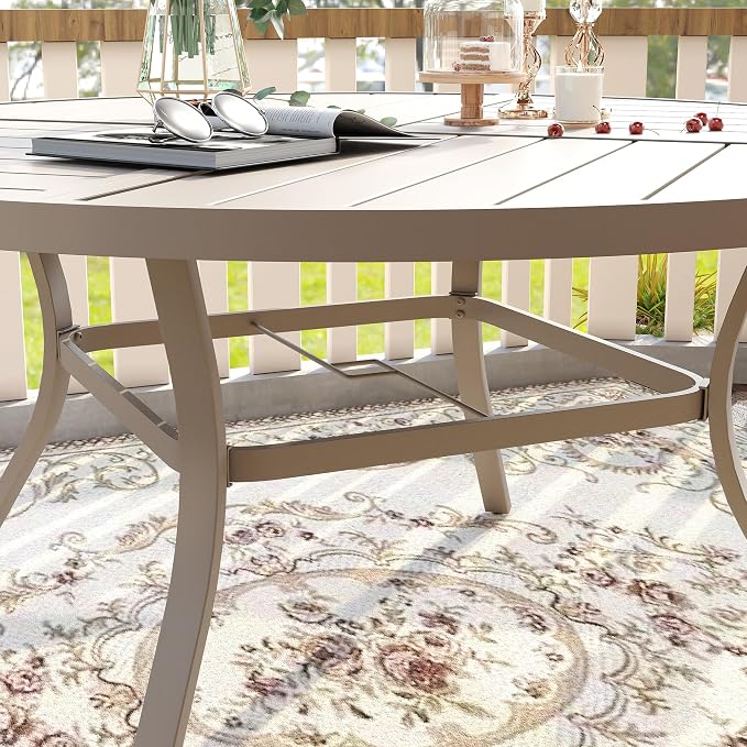VICLLAX 60" Outdoor Round Patio Table - Image 7