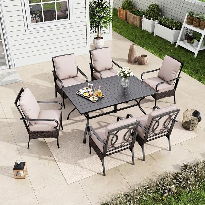 MFSTUDIO 7 Piece Outdoor Dining Sets by MFSTUDIO