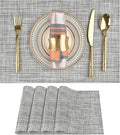 SLKQG Gray Placemats Set of 4 by SLKQG