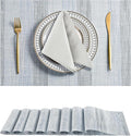 Leetaltree LightSteel Blue Placemats Set of 8 by Leetaltree-ArtatEveryTable