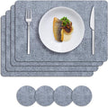 MOSAYT Placemats Set of 4, Heat Resistant Vinyl Place Mats by MOSAYT