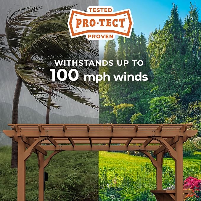 Backyard Discovery Ashland 14' x 10' Cedar Wood Pergola Kit - Image 4