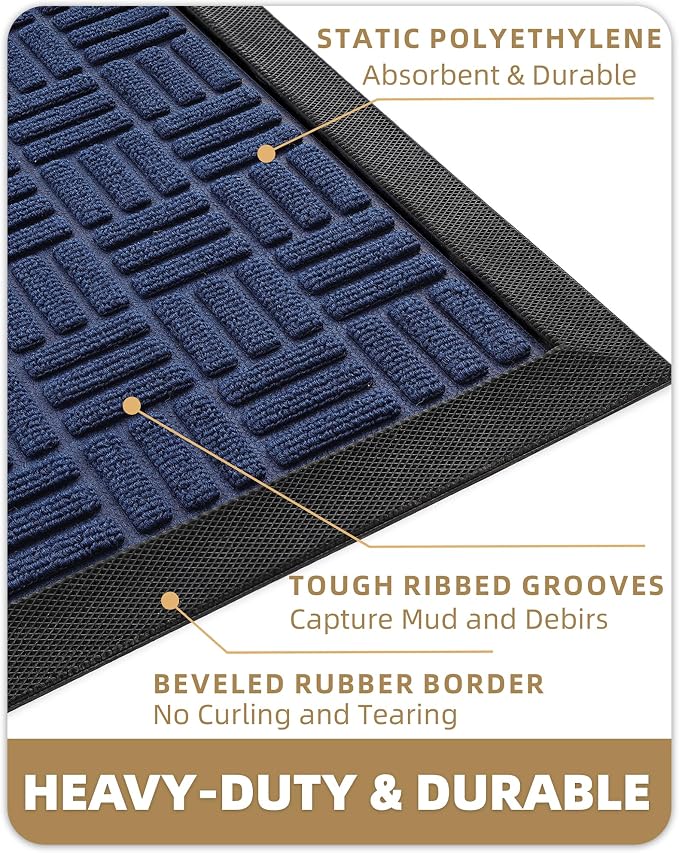 Color&Geometry Front Door Mat Outside Entrance, Heavy Duty Non Slip Low Profile - Image 4