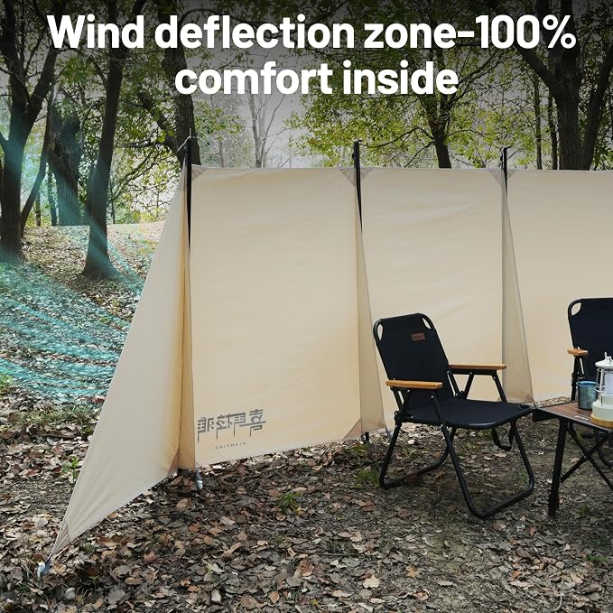 Himalaya Camping Windbreaks Privacy Fence Stove Windshield Shelter Wind Screen - Image 3