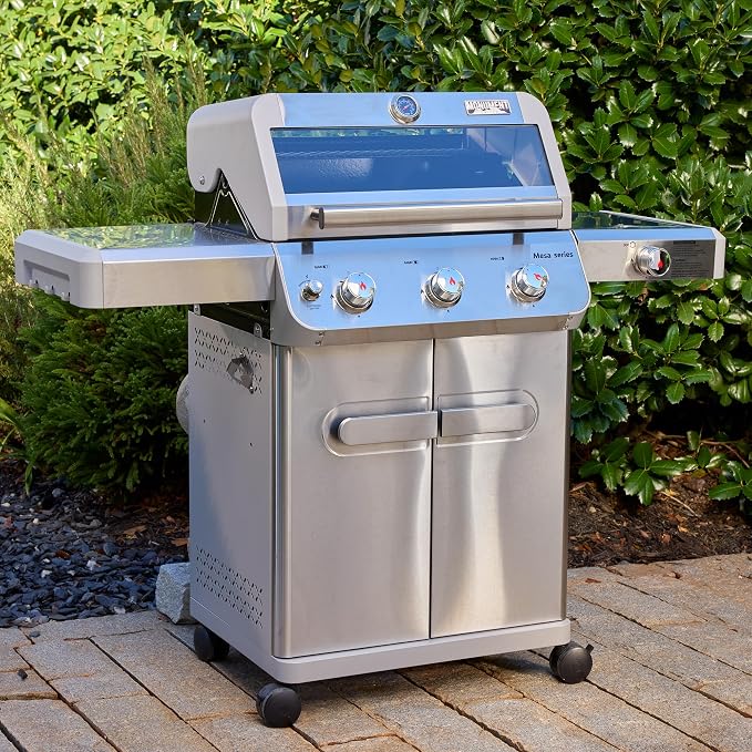 Monument Grills 3+1 Outdoor Barbecue Stainless Steel Propane Gas Grill - Image 5