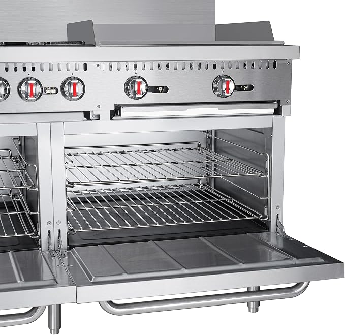KoolMore 60 in. 6 Burner Commercial Natural Gas Range - Image 7