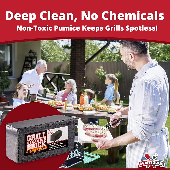 Commercial Grade Grill Cleaning Brick Bulk 24 Pack by Avant Grub. Pumice Stone - Image 4