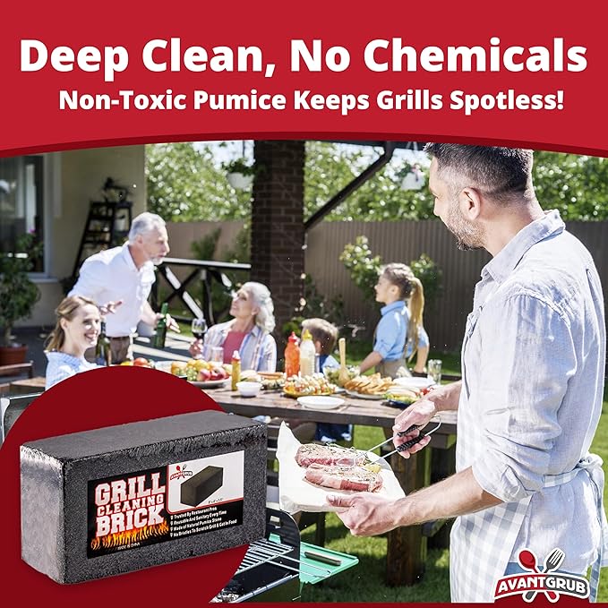 Heavy Duty Grill Cleaning Brick 1 Pack. Commercial Grade Pumice Stone Tool - Image 4