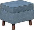 Foot Rest with Adjustable Cover, Storage Ottoman Dorm, Footstool and Sitting by FAGAGA