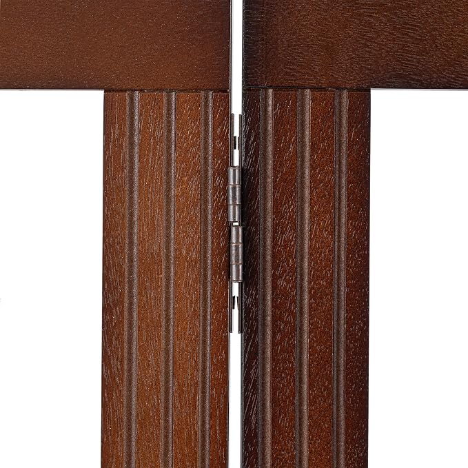 SPIRICH Wooden Freestanding Foldable Dog Gate, Pet Gate Indoor, Dog Gates - Image 9
