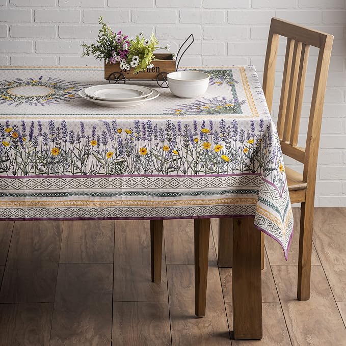 Maison d' Hermine Table Cloth Rectangle Table 100% Cotton 70 x 108 Inches - Image 7