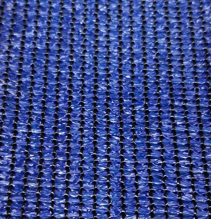 20 Ft. x 20 Ft. Blue Privacy Shade Mesh Tarp - Image 2