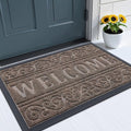 OLANLY Welcome Door Mat Indoor Outdoor Entrance, Heavy Duty Sturdy Front Door by OLANLY
