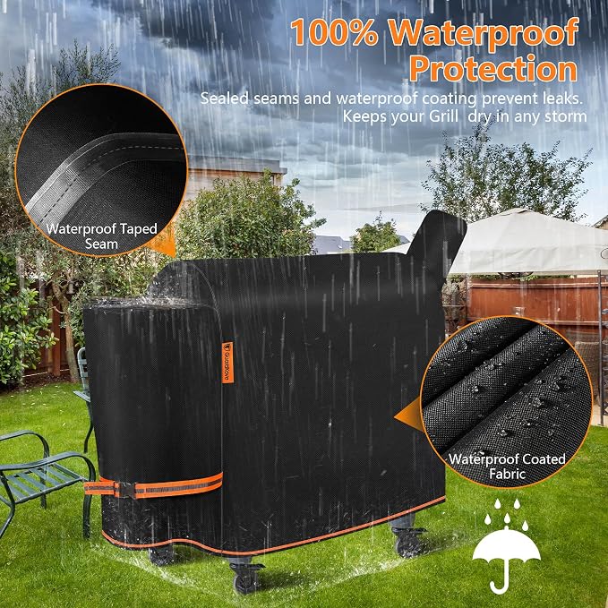 Grill Cover for Traeger Pro 34/780 Series, Waterproof Wood Pellet Smoker Cover - Image 3